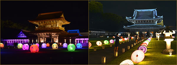 瑞龍寺ライトアップ